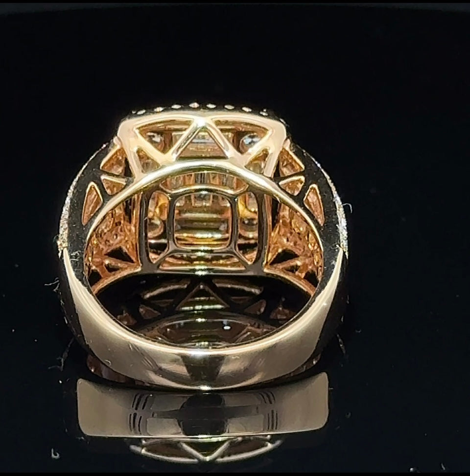 18k rose gold and diamond Ring