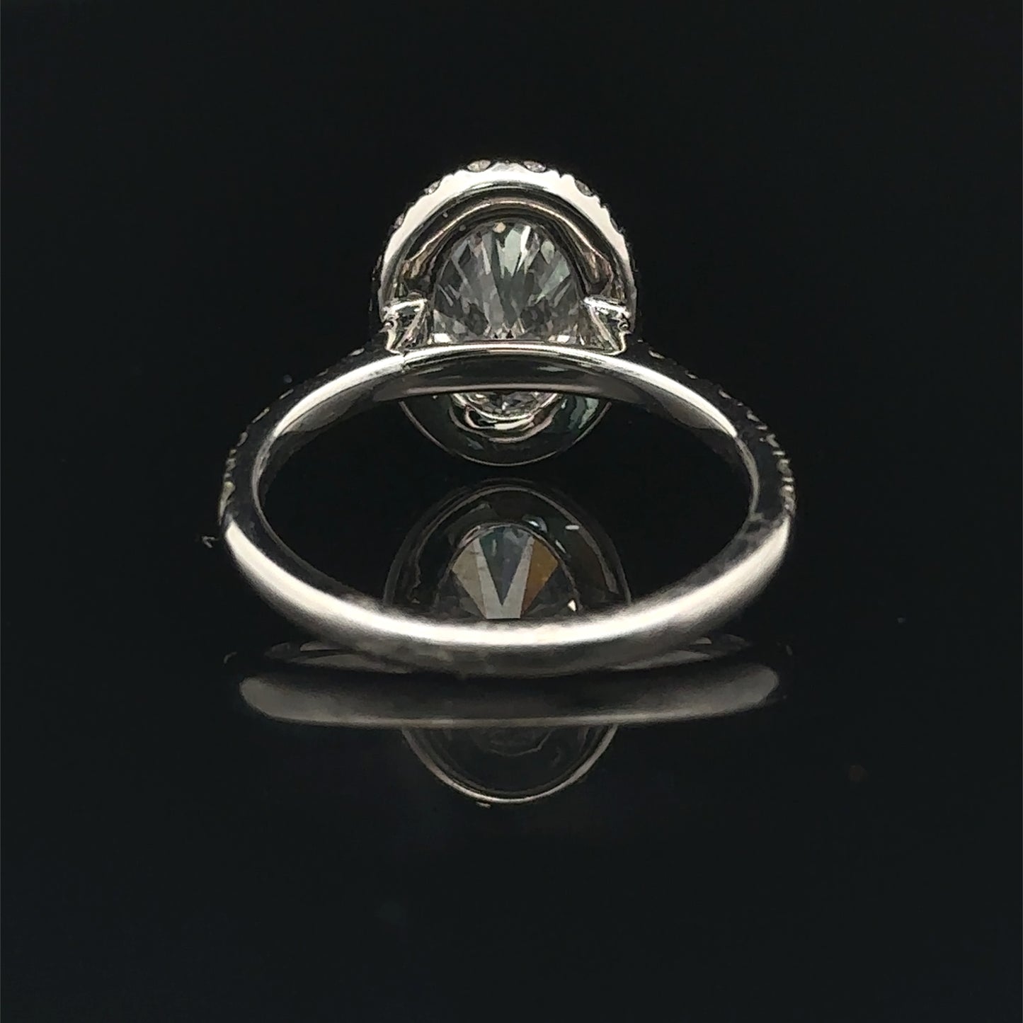 14k White Gold Engagement Ring