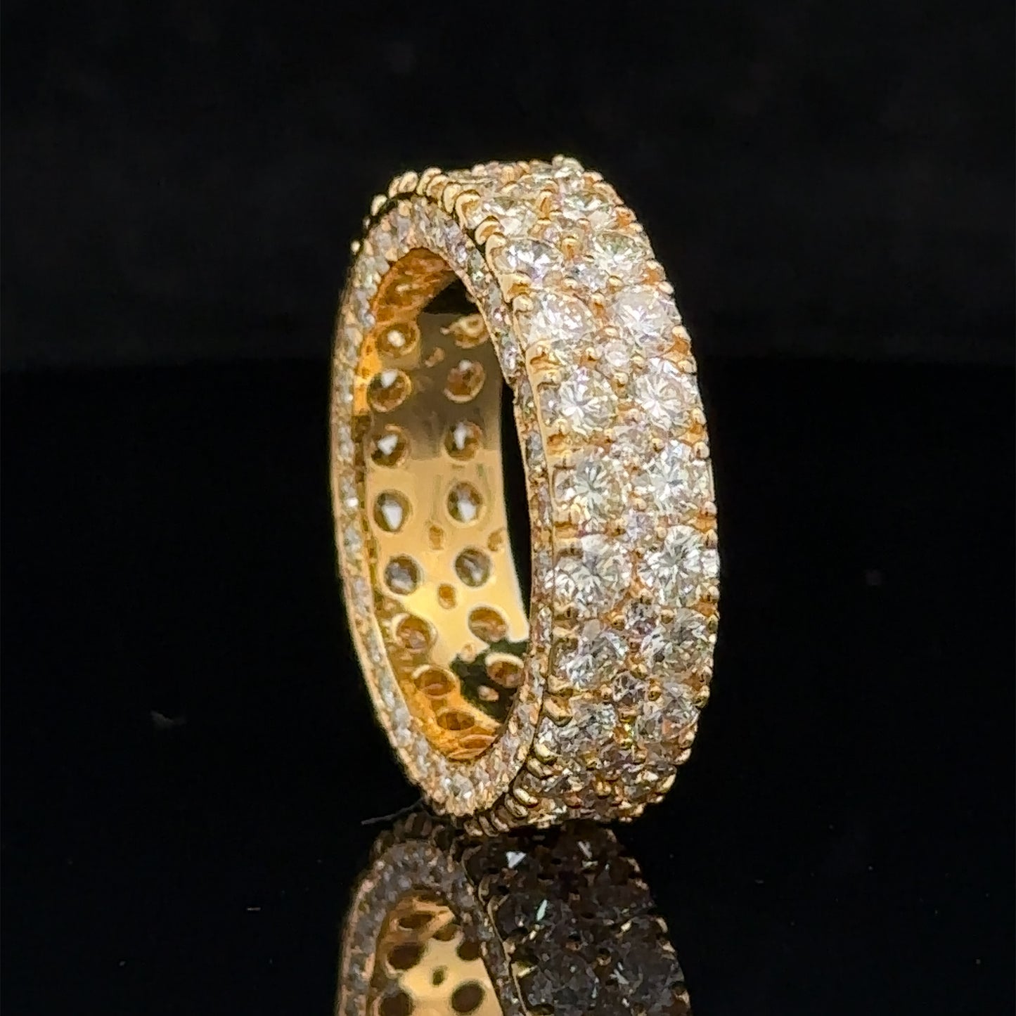 14k yellow gold and diamond Eternity Band