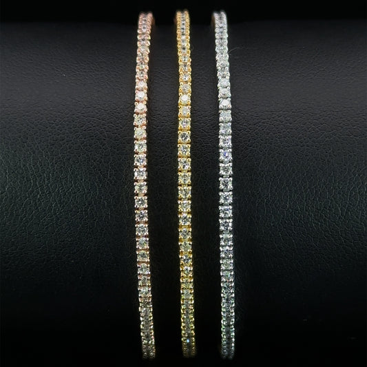 14k gold and diamond Tennis Bracelet