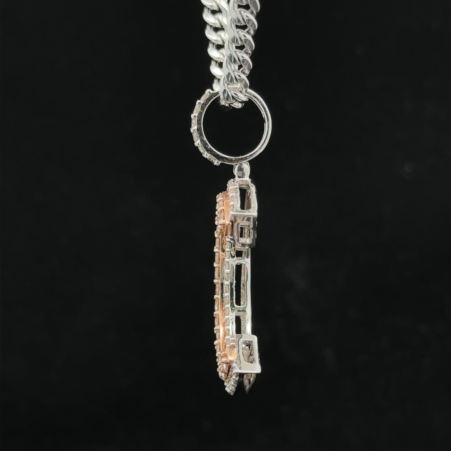 14k gold & diamond C Initial Pendant