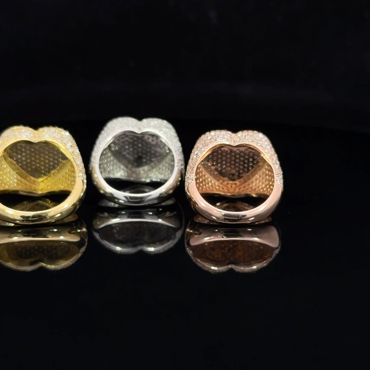 14k yellow gold and diamond Heart Ring