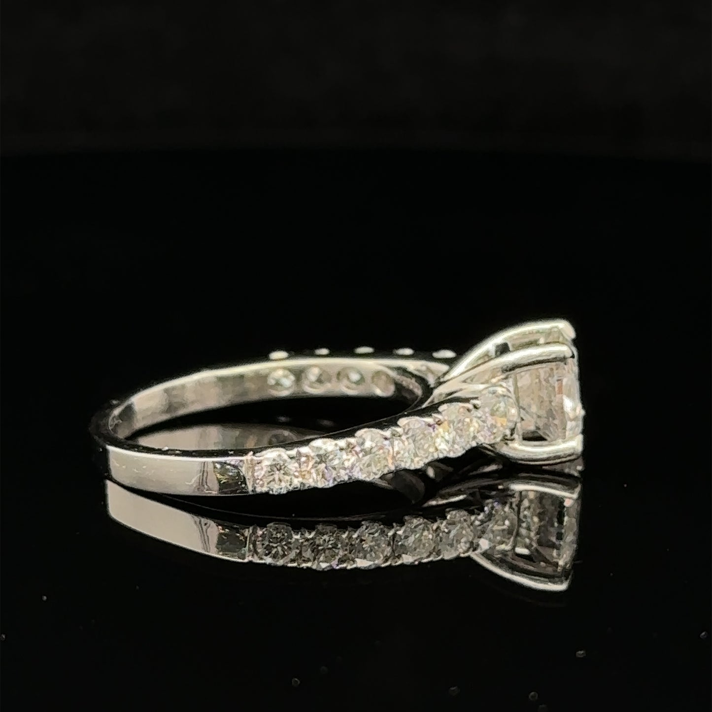 18k white gold and diamond Engagement Ring