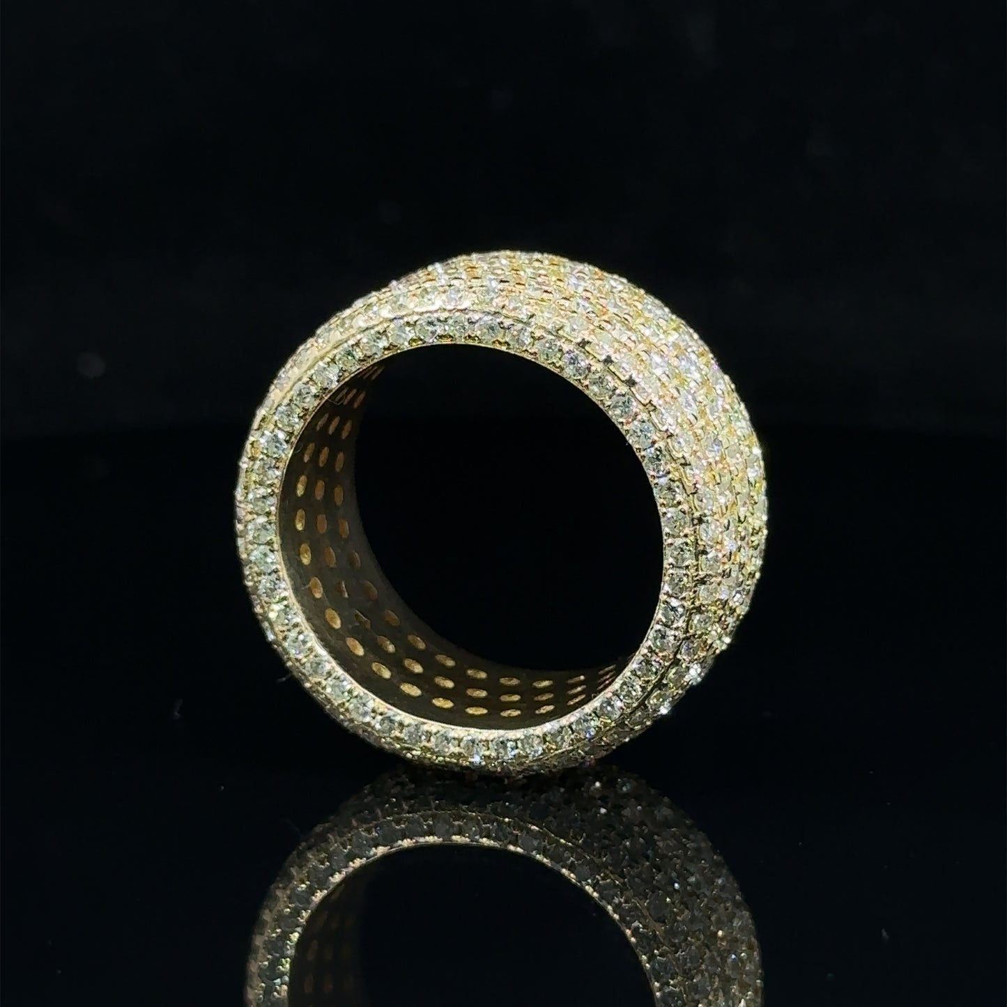 14k yellow gold and diamond Eternity Band