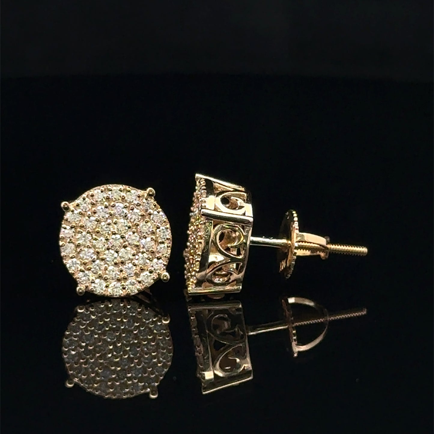 14k Yellow Gold Diamond Earrings – Elegant & Timeless Jewelry