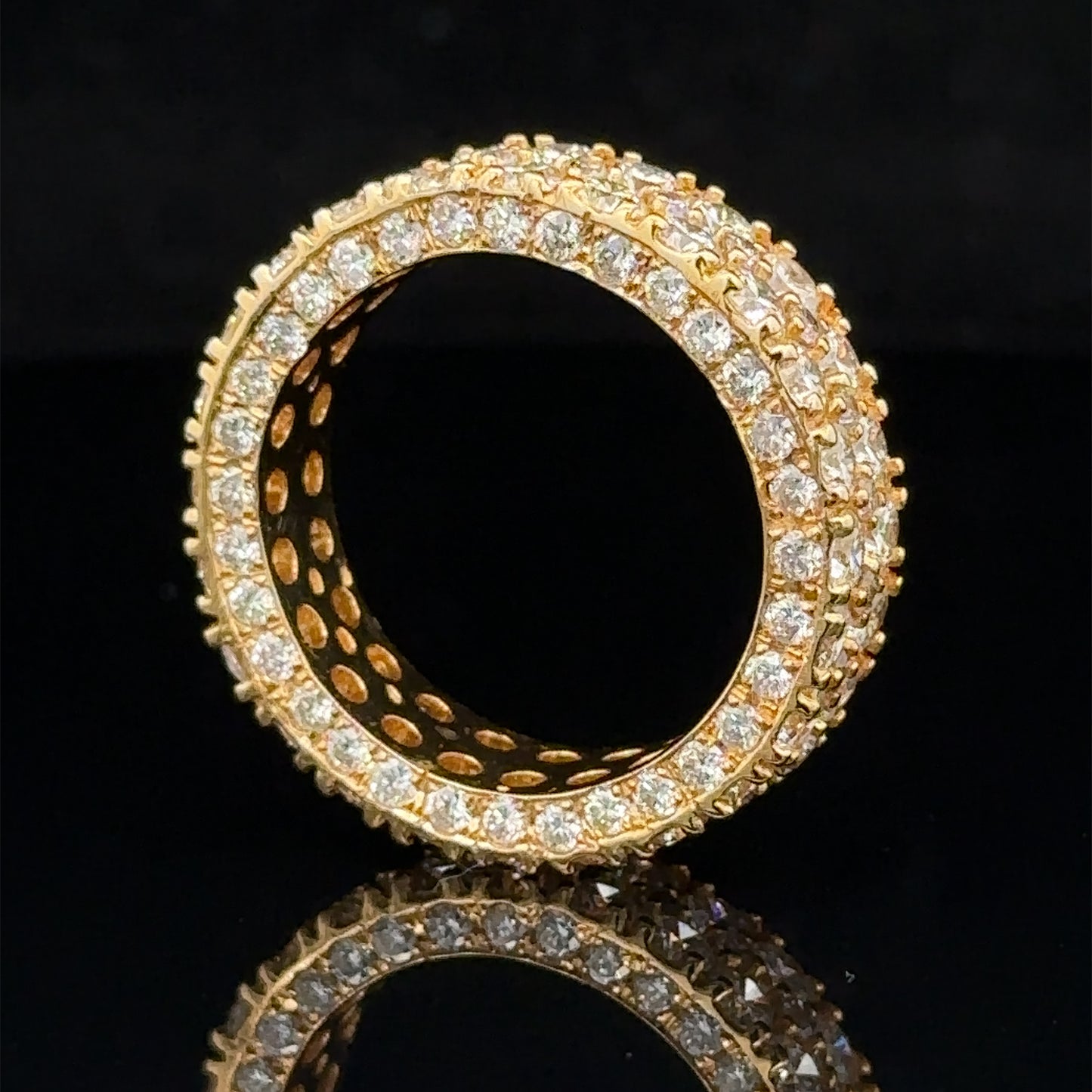 14k yellow gold and diamond Eternity Band