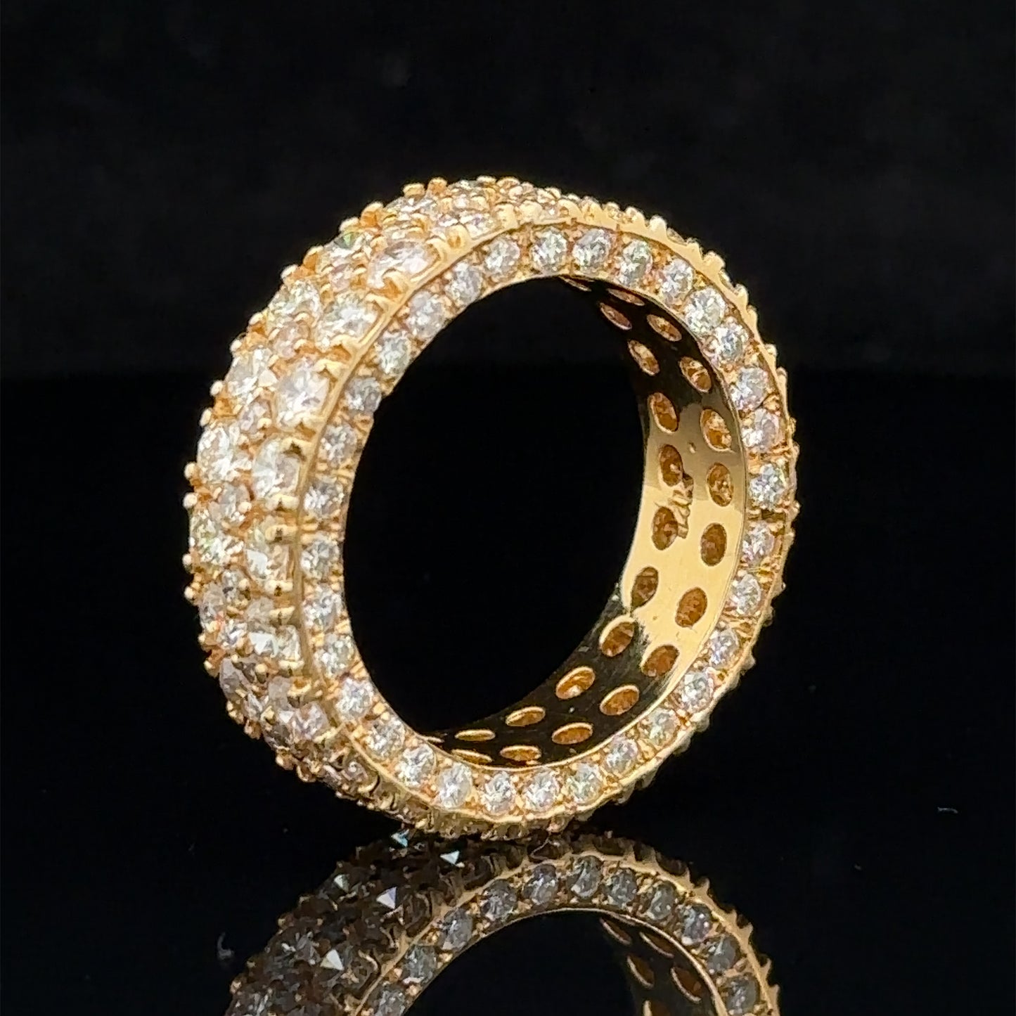 14k yellow gold and diamond Eternity Band