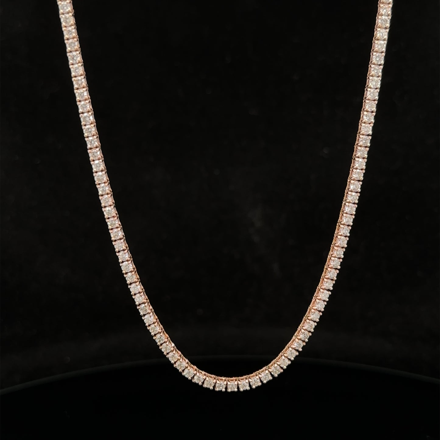 14k gold and diamond Tennis Chain (choose your color)