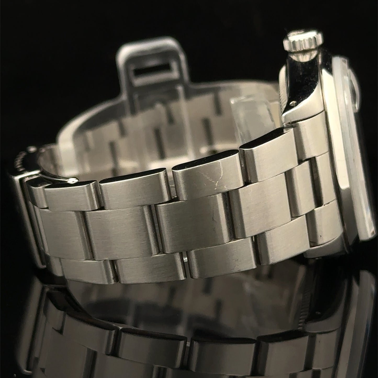 34mm Rolex Date Watch with stainless steel oyster band