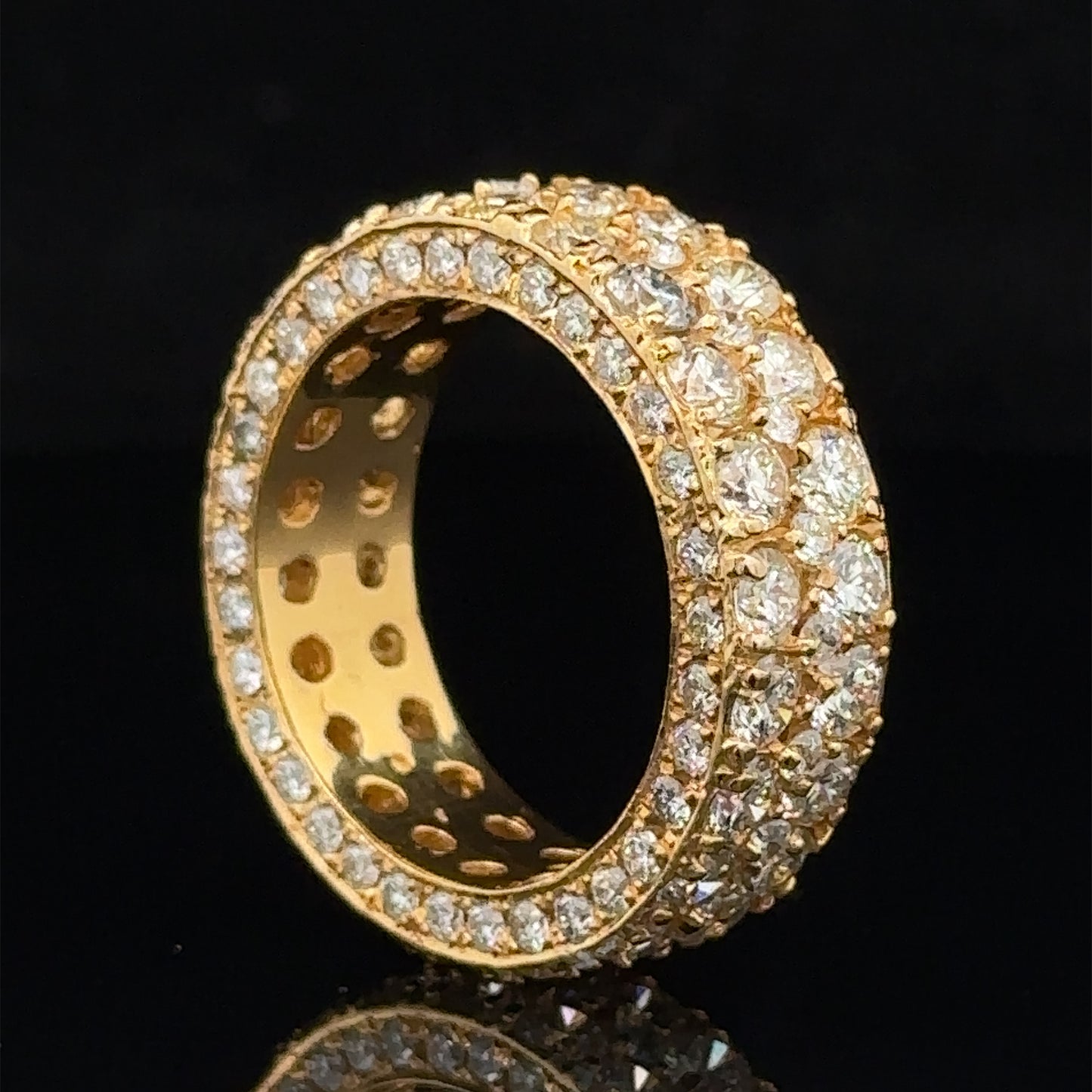 14k yellow gold and diamond Eternity Band