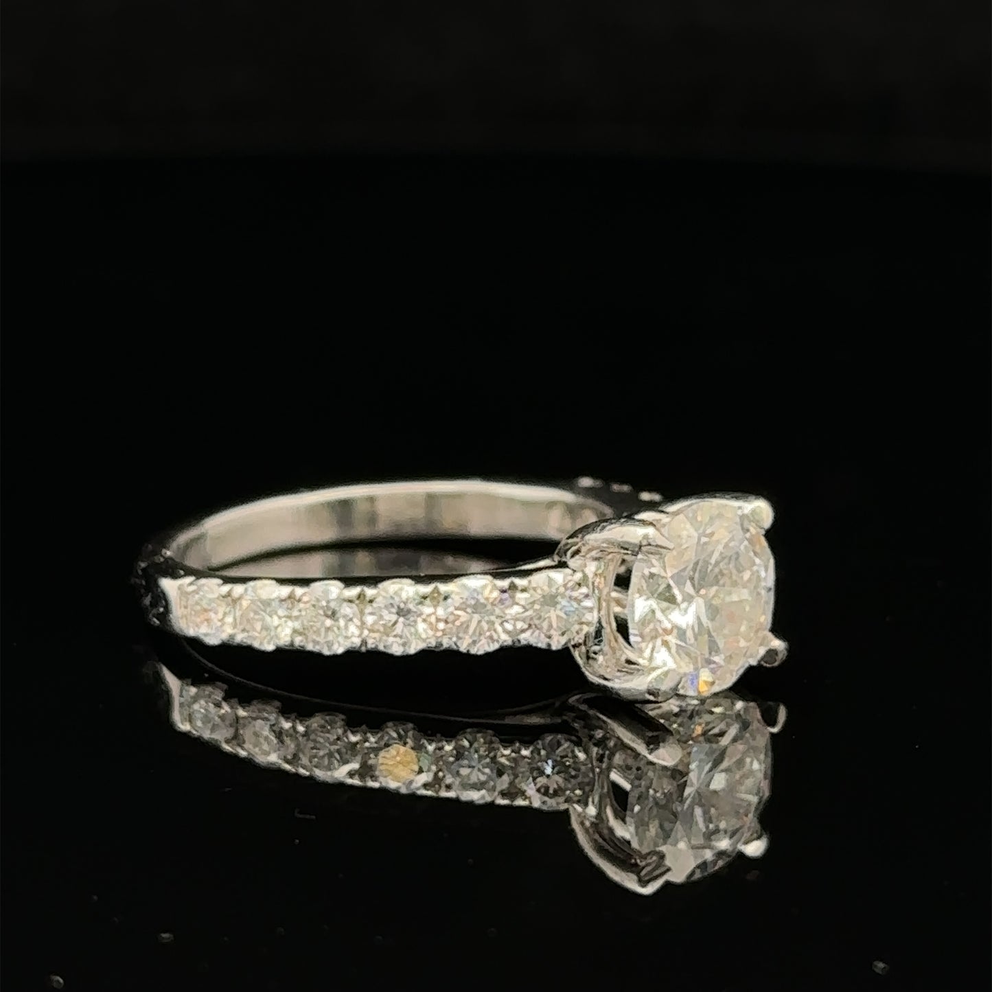 18k white gold and diamond Engagement Ring