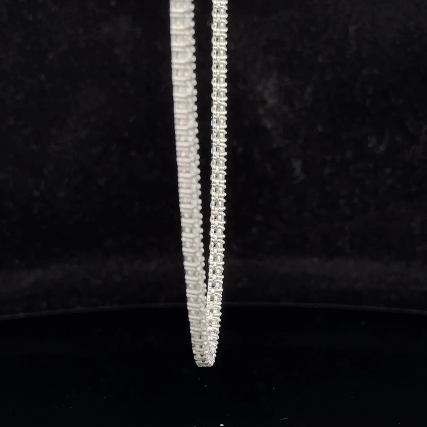 14k gold and diamond Tennis Chain (choose your color)