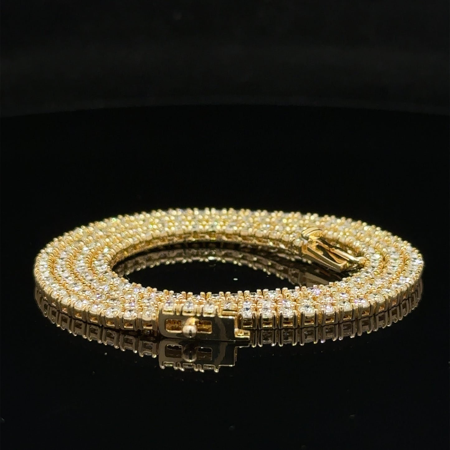 14k gold and diamond Tennis Chain (choose your color)