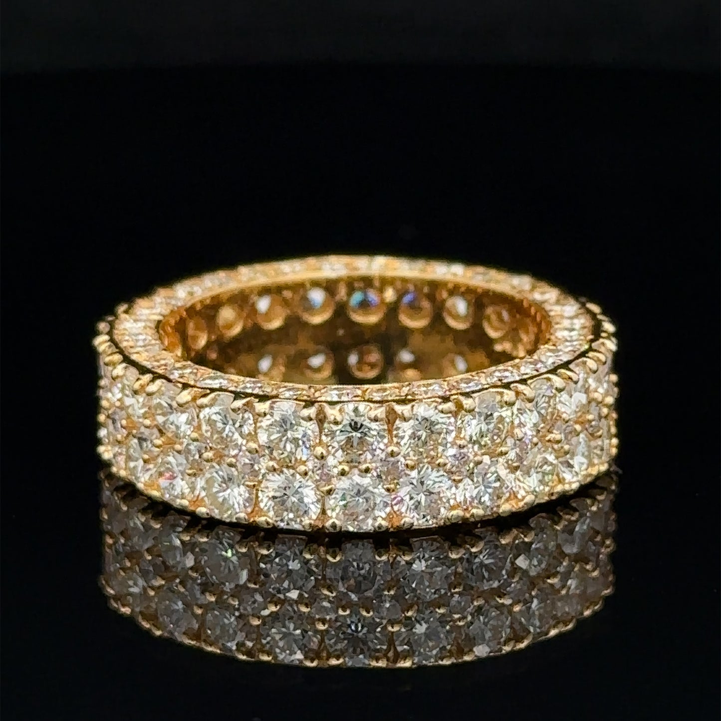 14k yellow gold and diamond Eternity Band