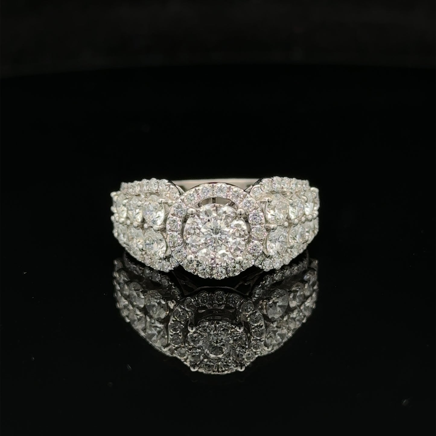 14k white gold and diamond 2-piece Bridal Set