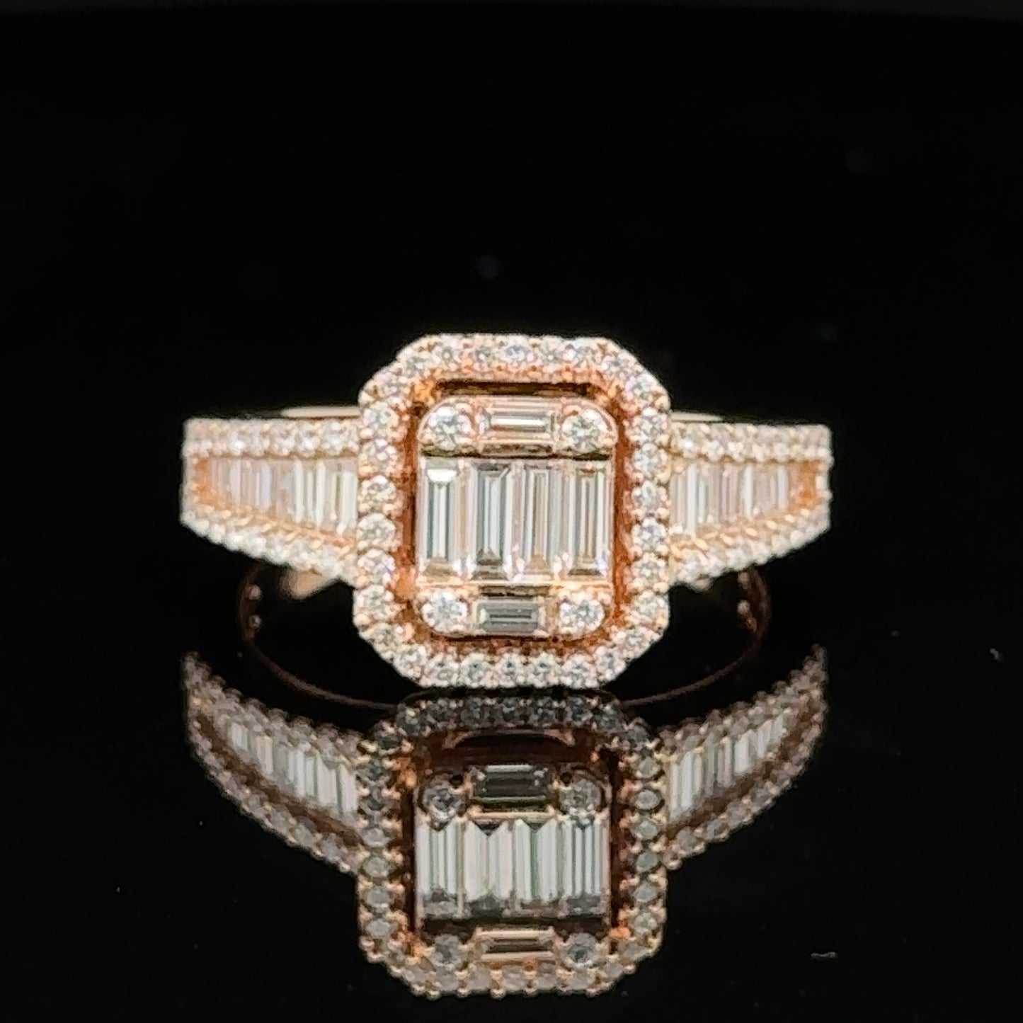 18k rose gold and diamond Fancy Ring