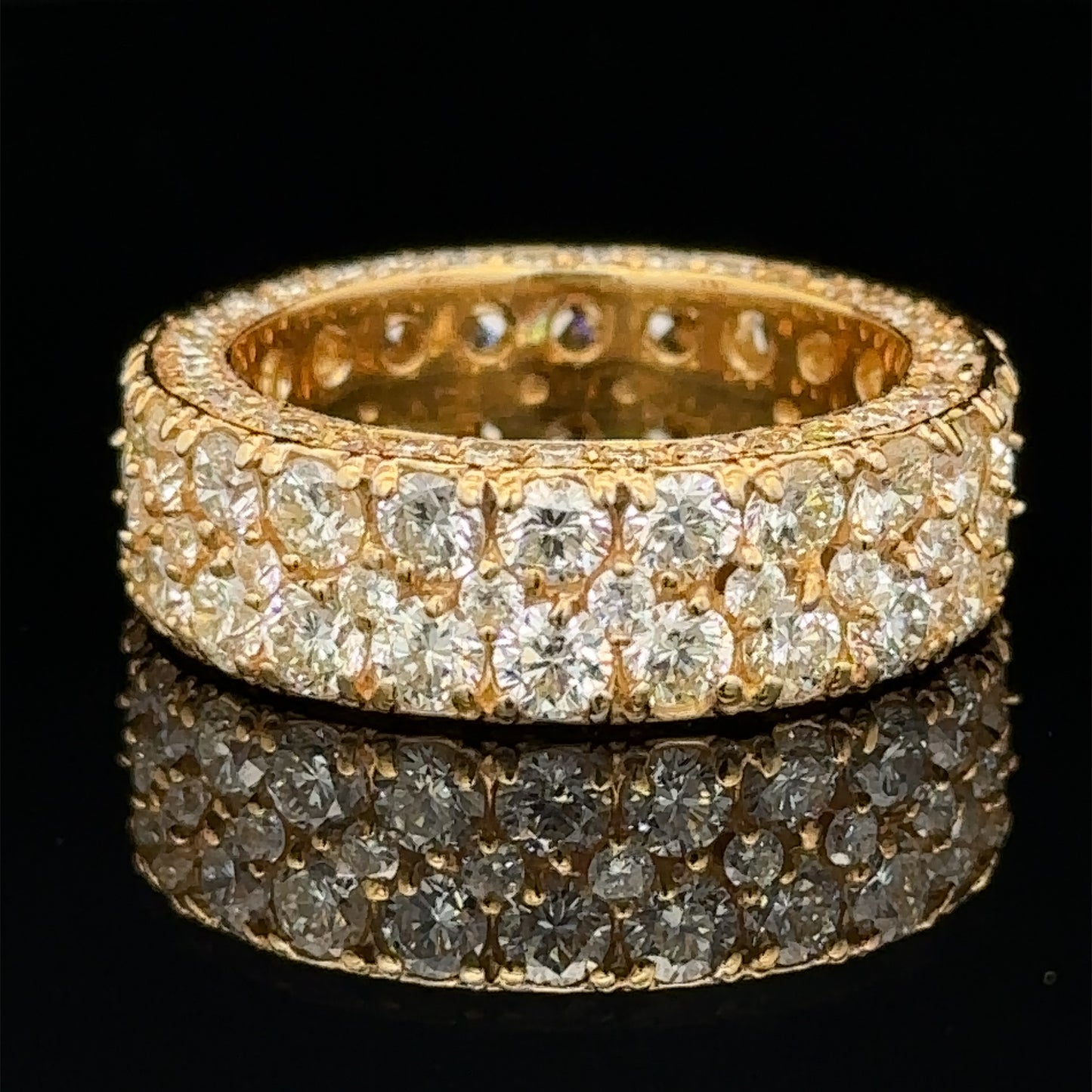 14k yellow gold and diamond Eternity Band