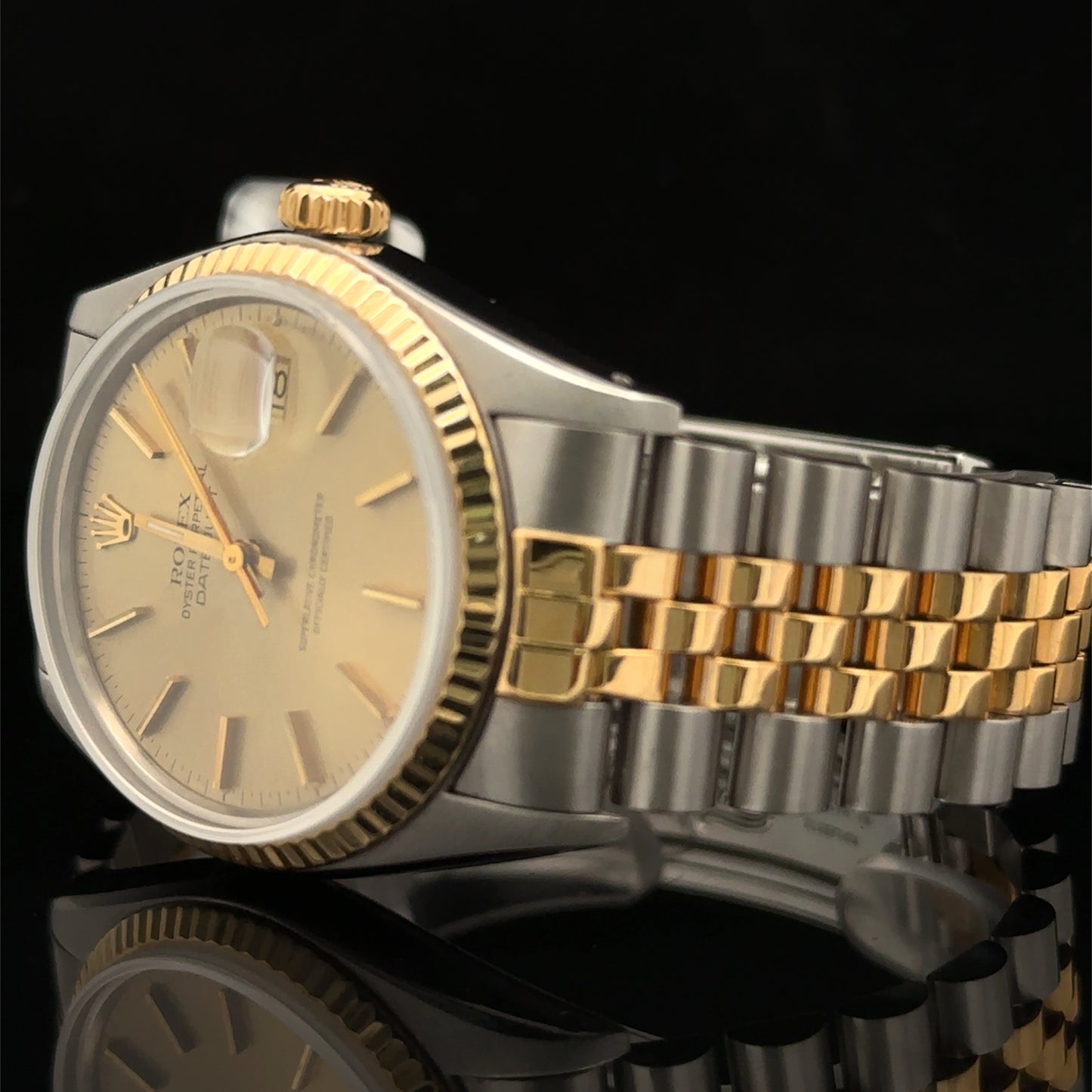 36mm Rolex Datejust Watch with Two-Tone Jubilee Band