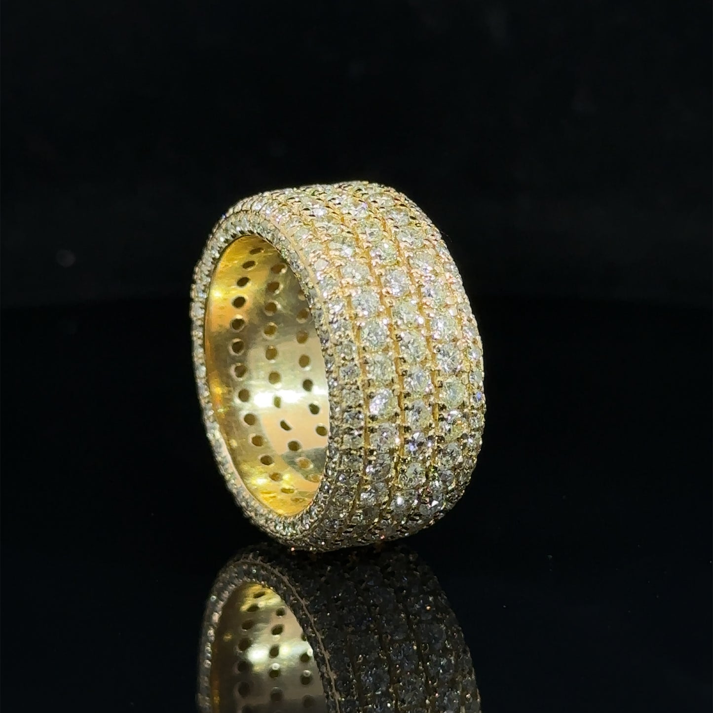 14k yellow gold and diamond Eternity Band