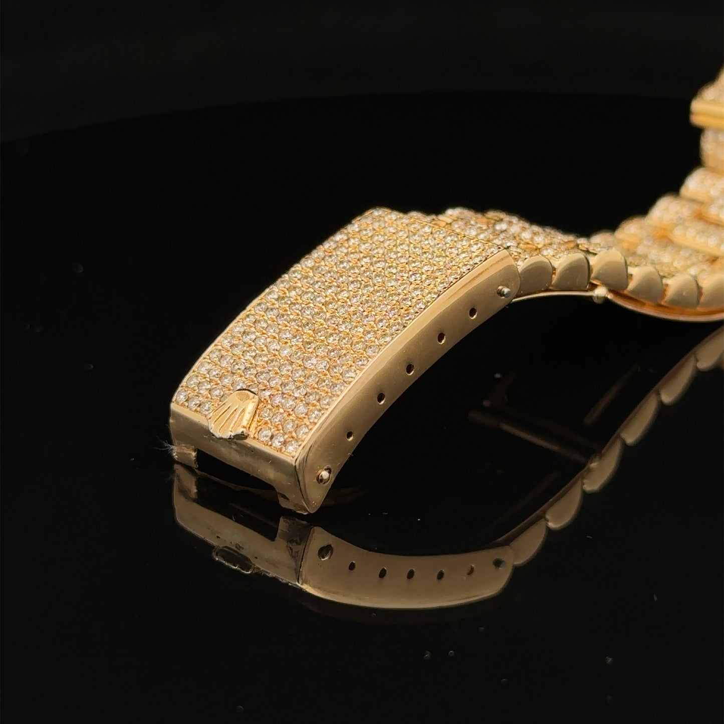 36mm Iced out Rolex Presidential Watch (extra large bezel)