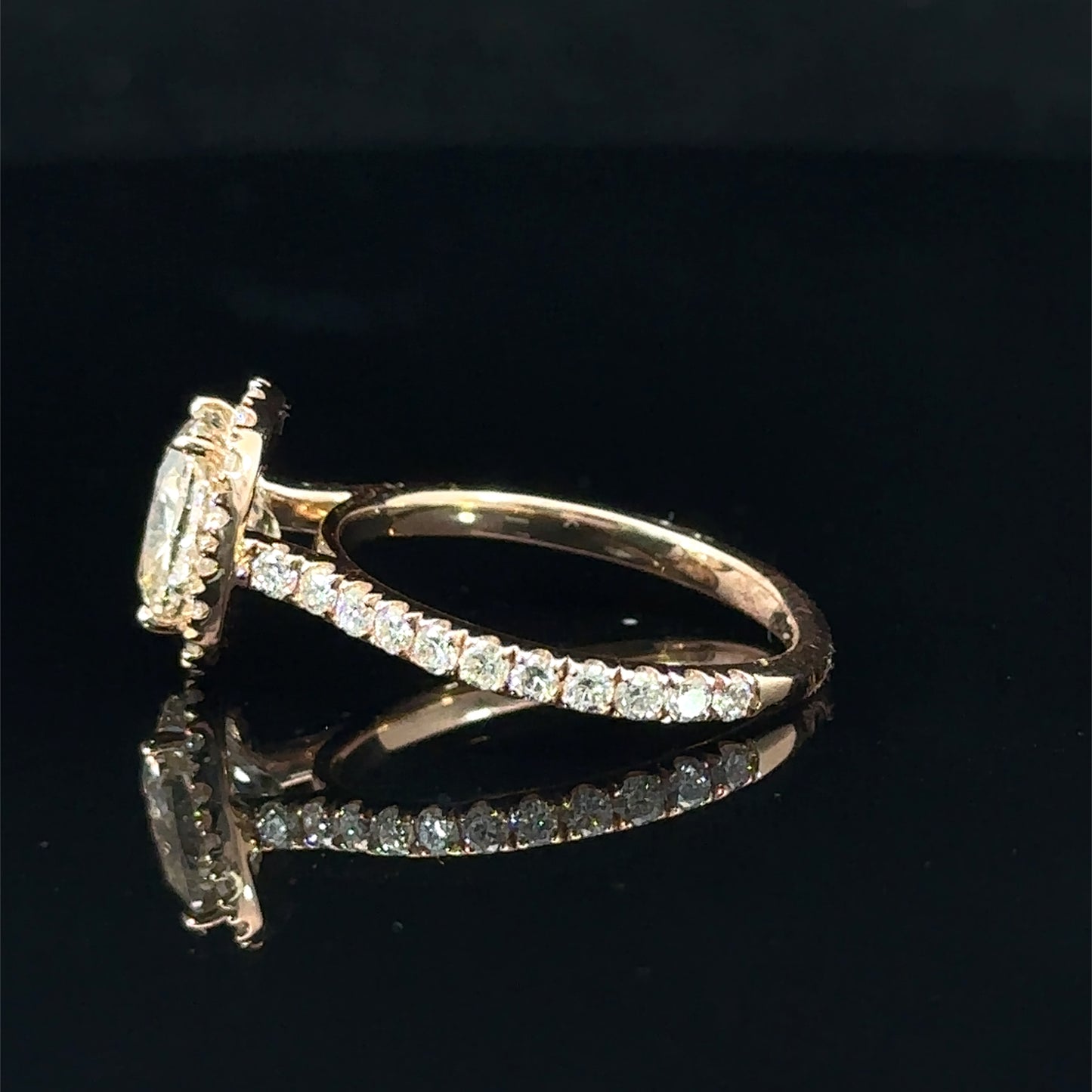 14k Rose Gold Engagement Ring