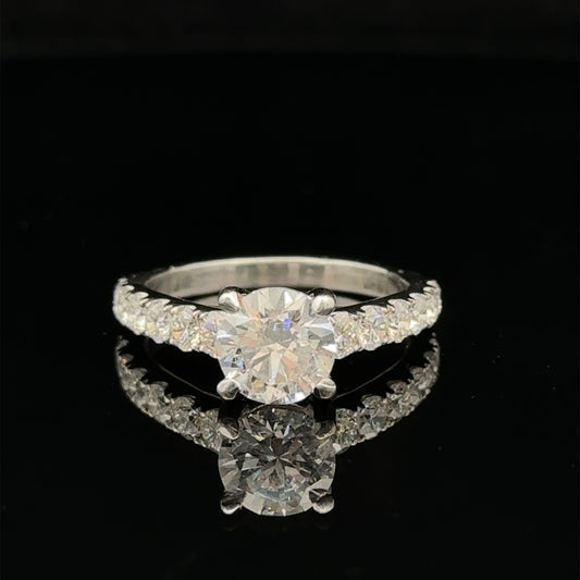 18k white gold and diamond Engagement Ring