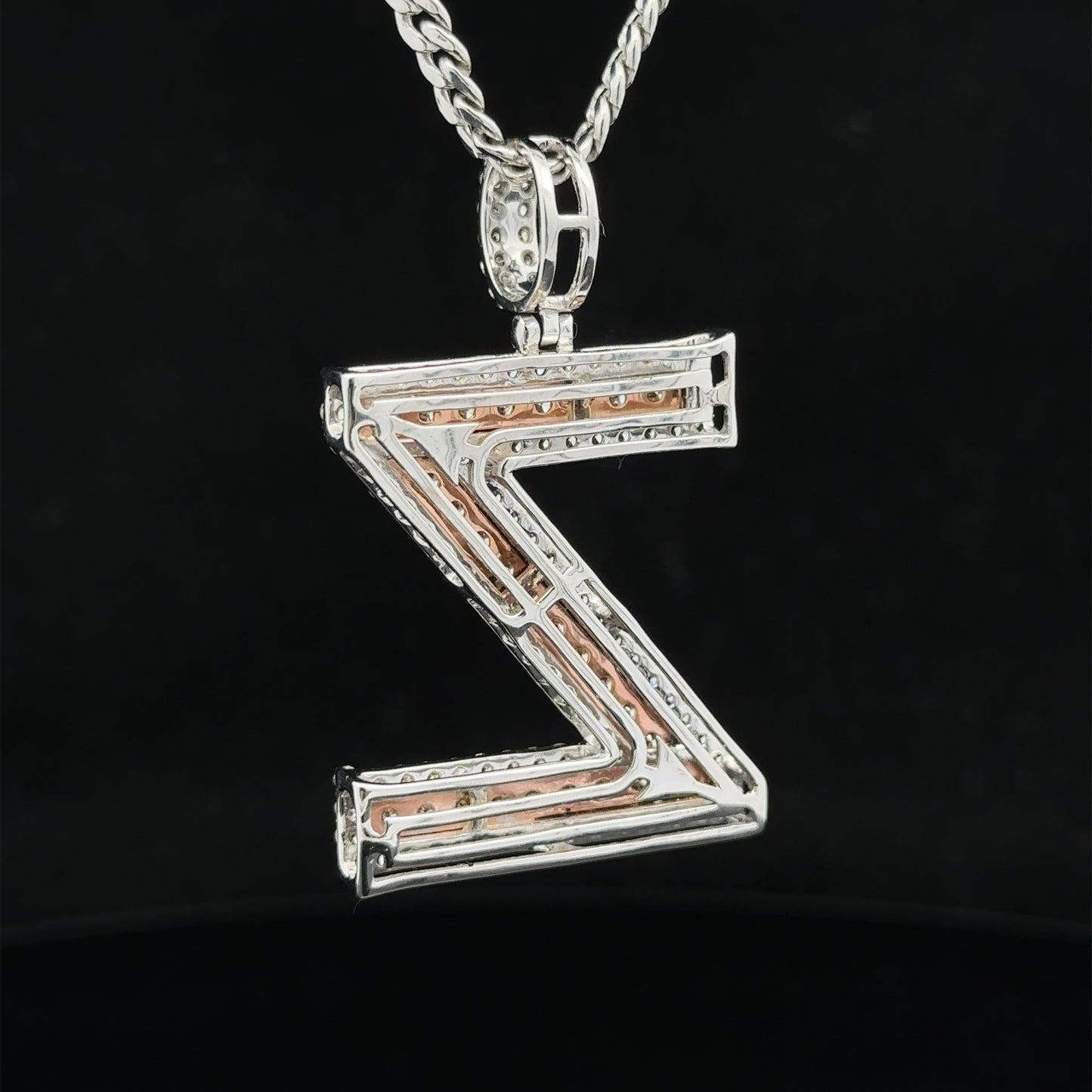 14k gold & diamond Z Initial Pendant