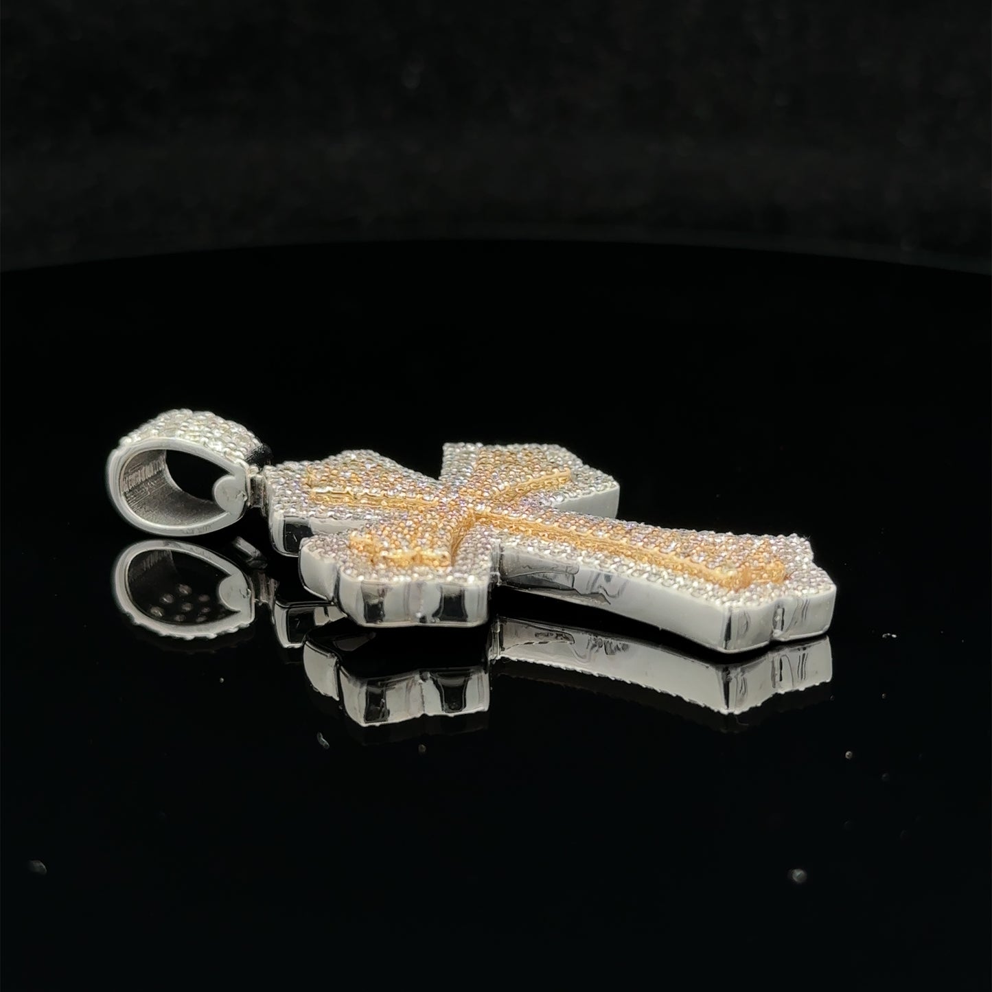 14k gold and diamond Cross Pendant and 10k gold Chain