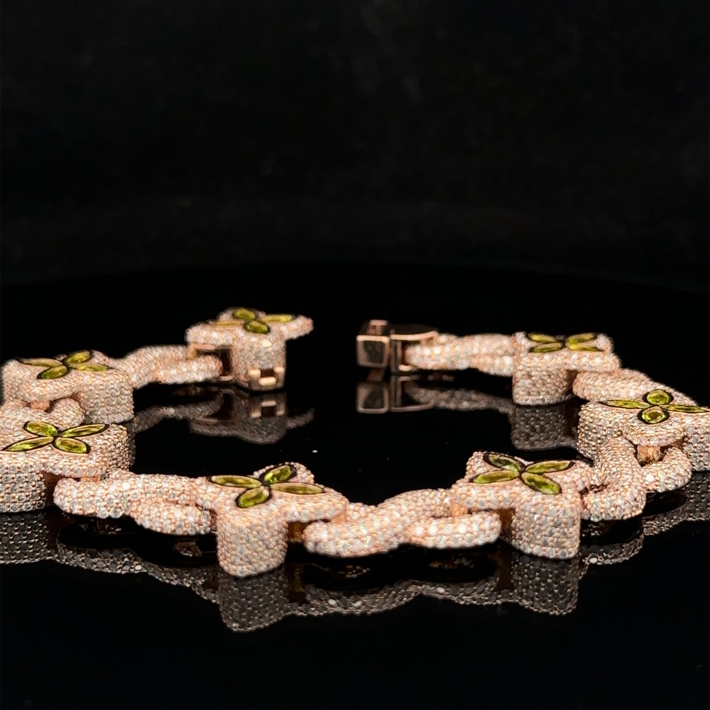 14k rose gold and diamond Fancy Bracelet