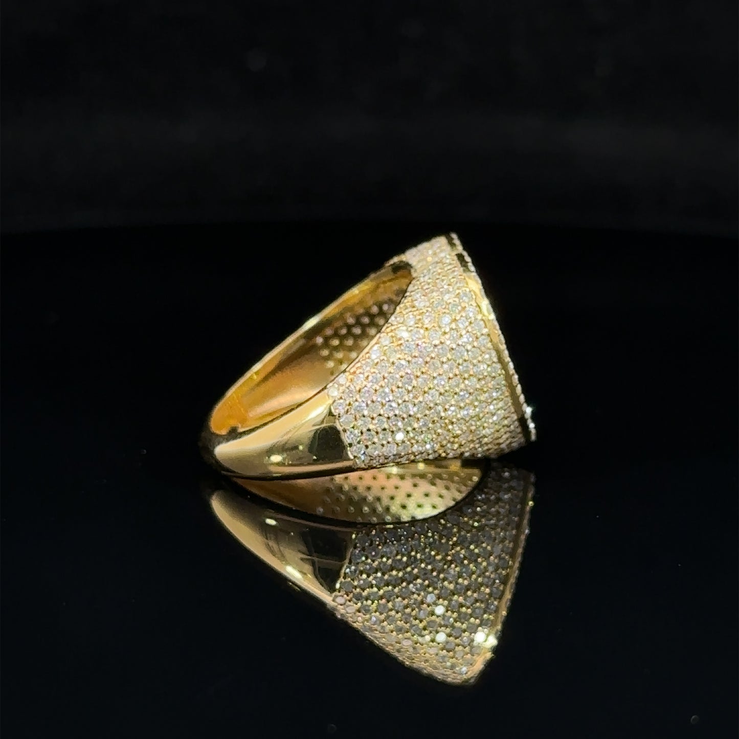 14k yellow gold and diamond Heart Ring