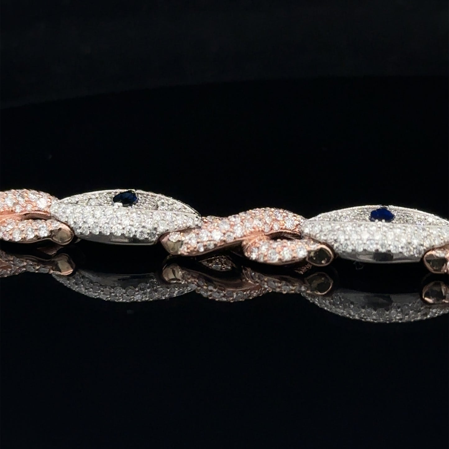 10k gold and diamond Evil Eye Bracelet
