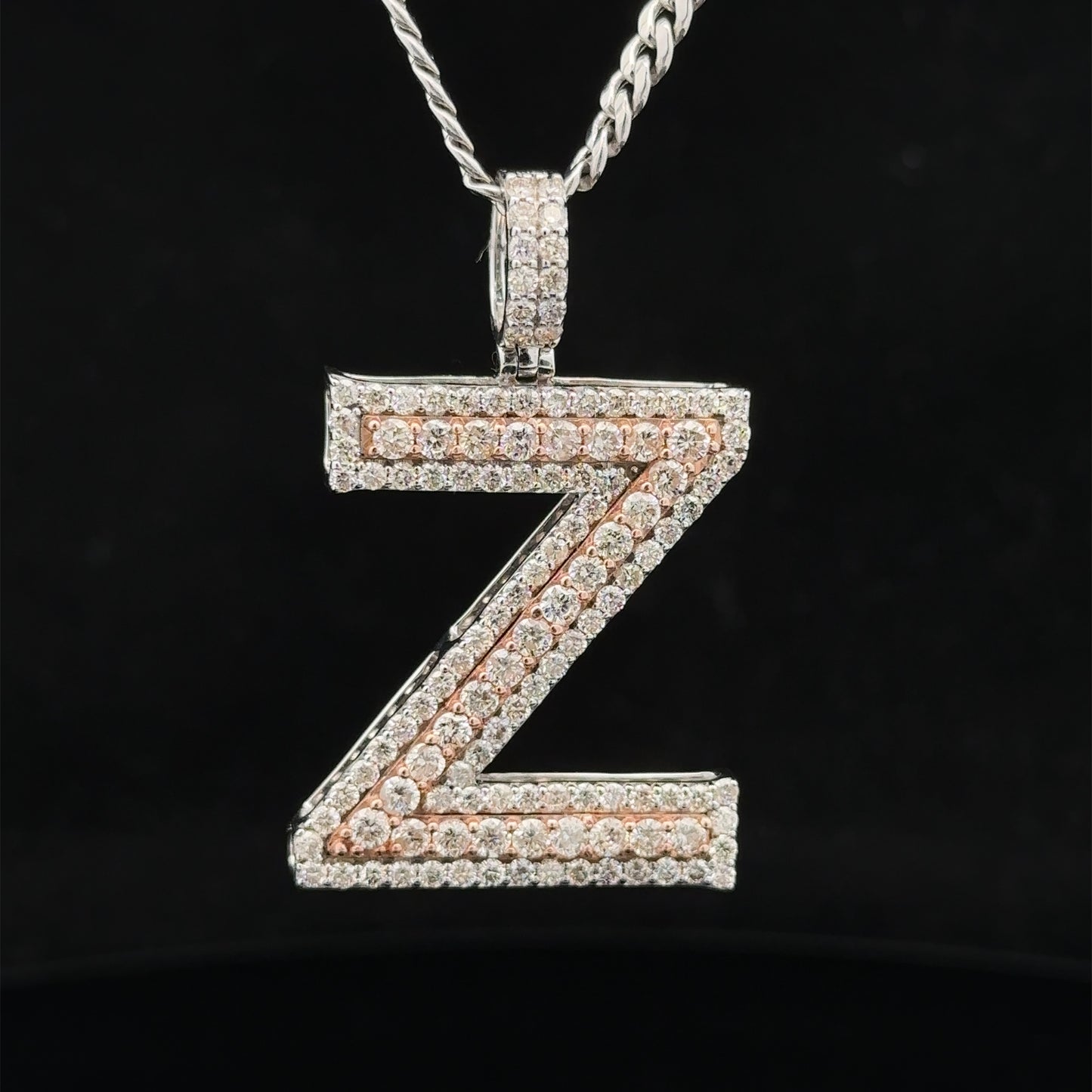 14k gold & diamond Z Initial Pendant