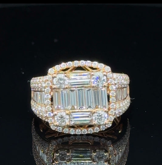 18k rose gold and diamond Ring