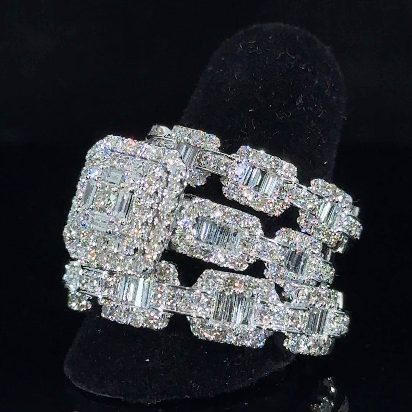 14k White gold and diamond 3-piece Bridal Set