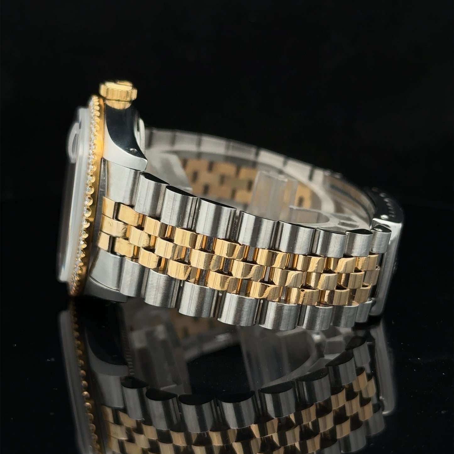 36mm Rolex Diamond Watch with Two-Tone Jubilee Bracelet