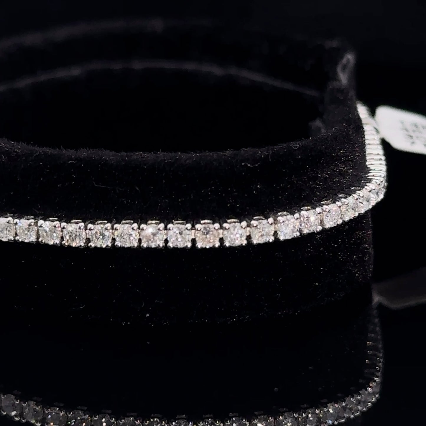 14k White gold and diamond Tennis Bracelet