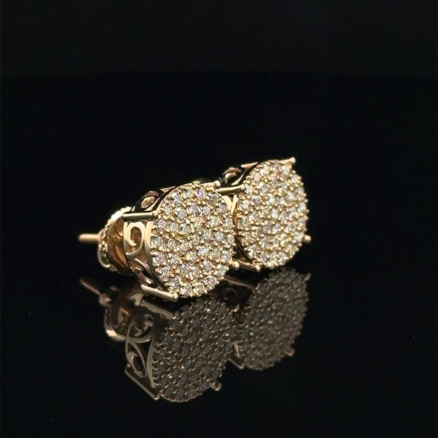 14k Yellow Gold Diamond Earrings – Elegant & Timeless Jewelry