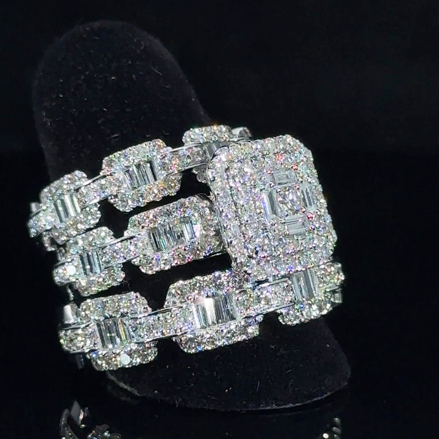 14k White gold and diamond 3-piece Bridal Set