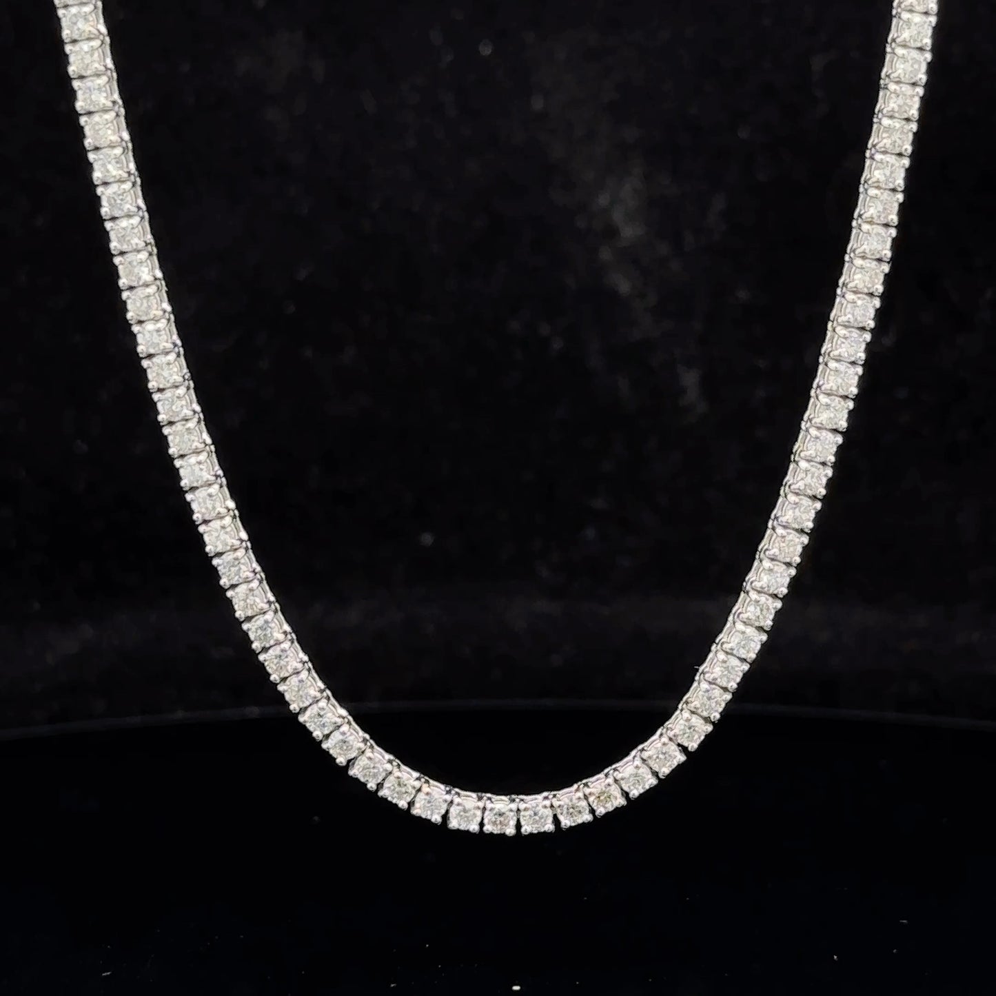 14k gold and diamond Tennis Chain (choose your color)