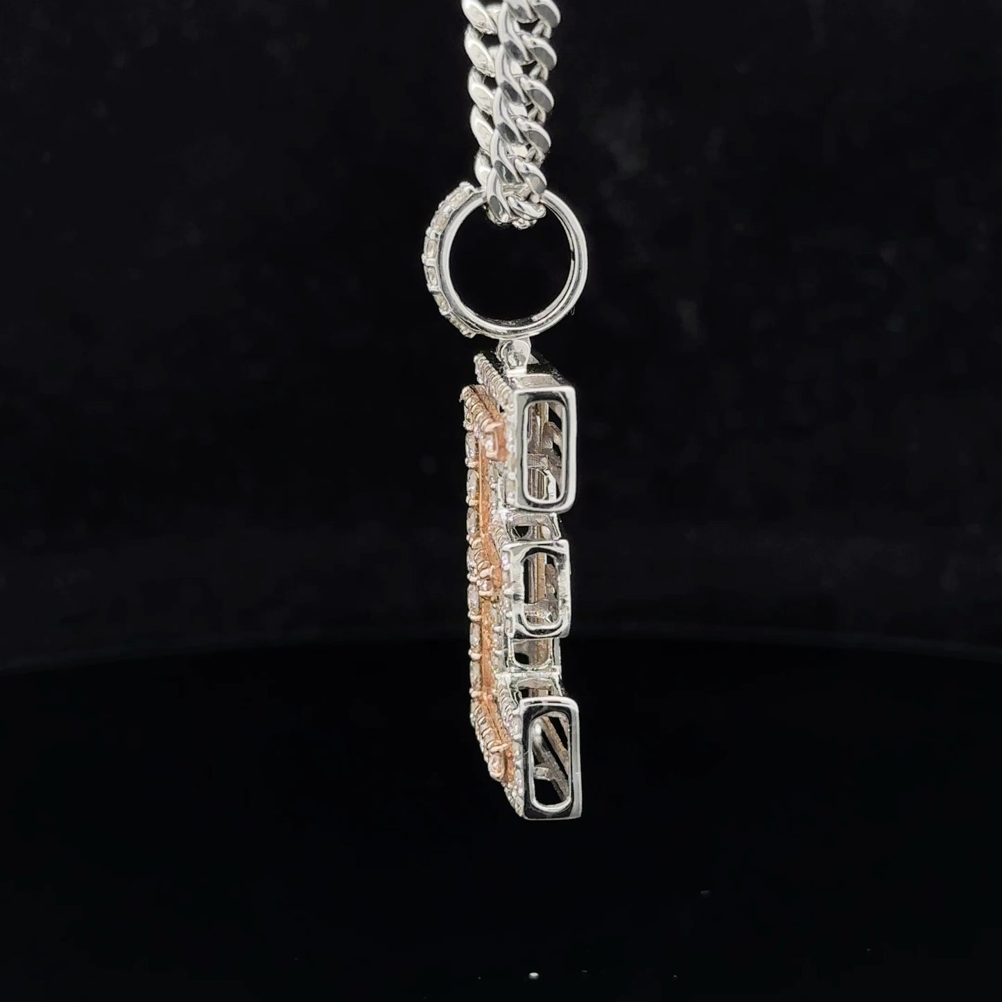 14k gold & diamond E Initial Pendant
