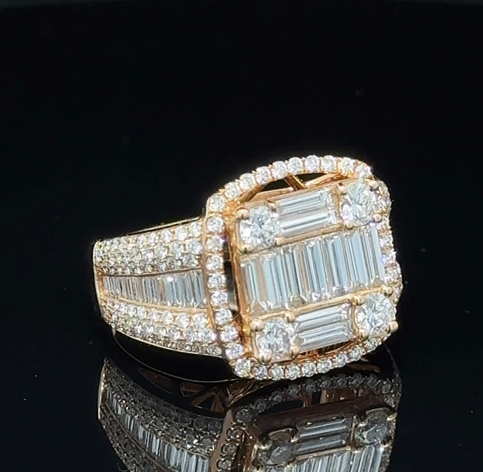 18k rose gold and diamond Ring