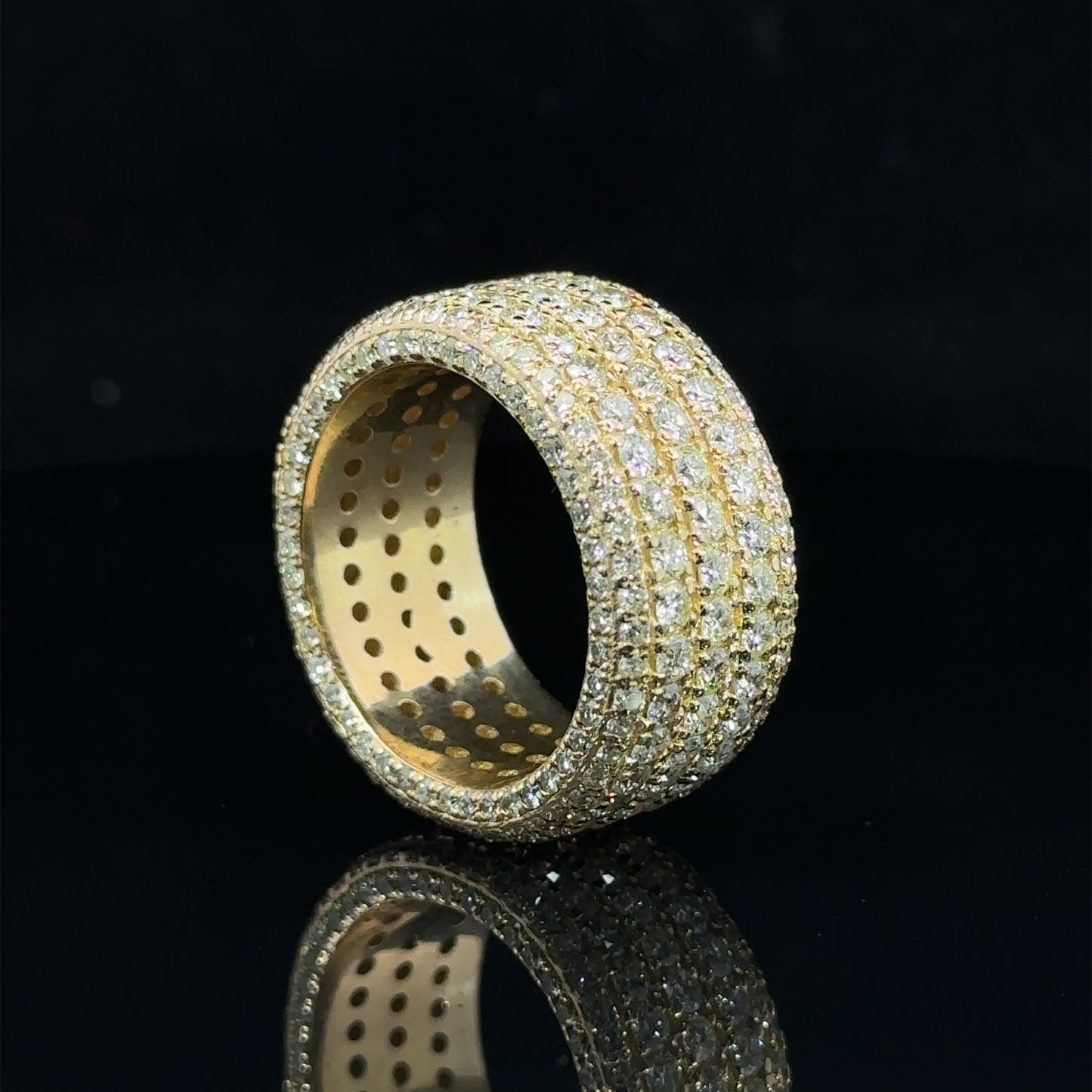 14k yellow gold and diamond Eternity Band