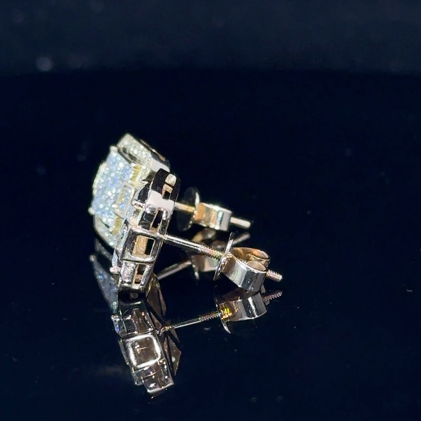 14k yellow gold and diamond Earrings