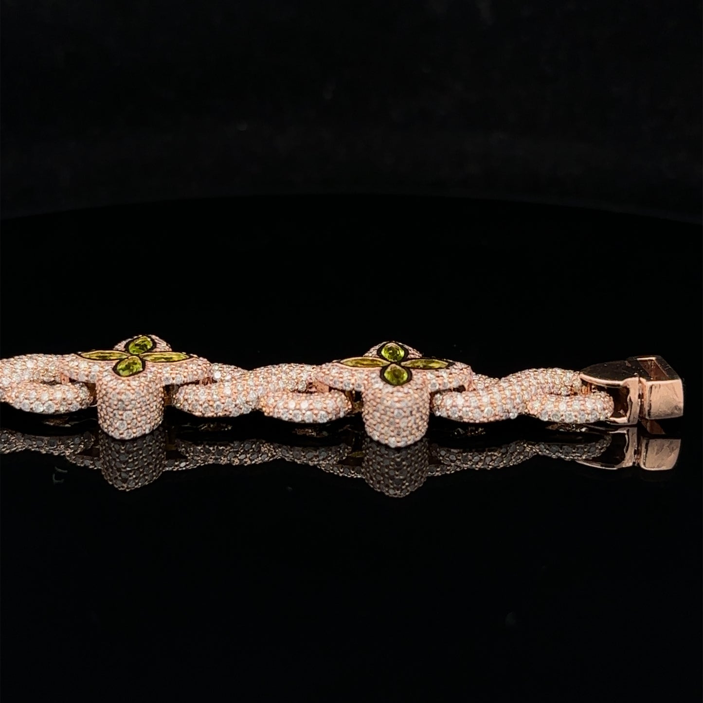 14k rose gold and diamond Fancy Bracelet
