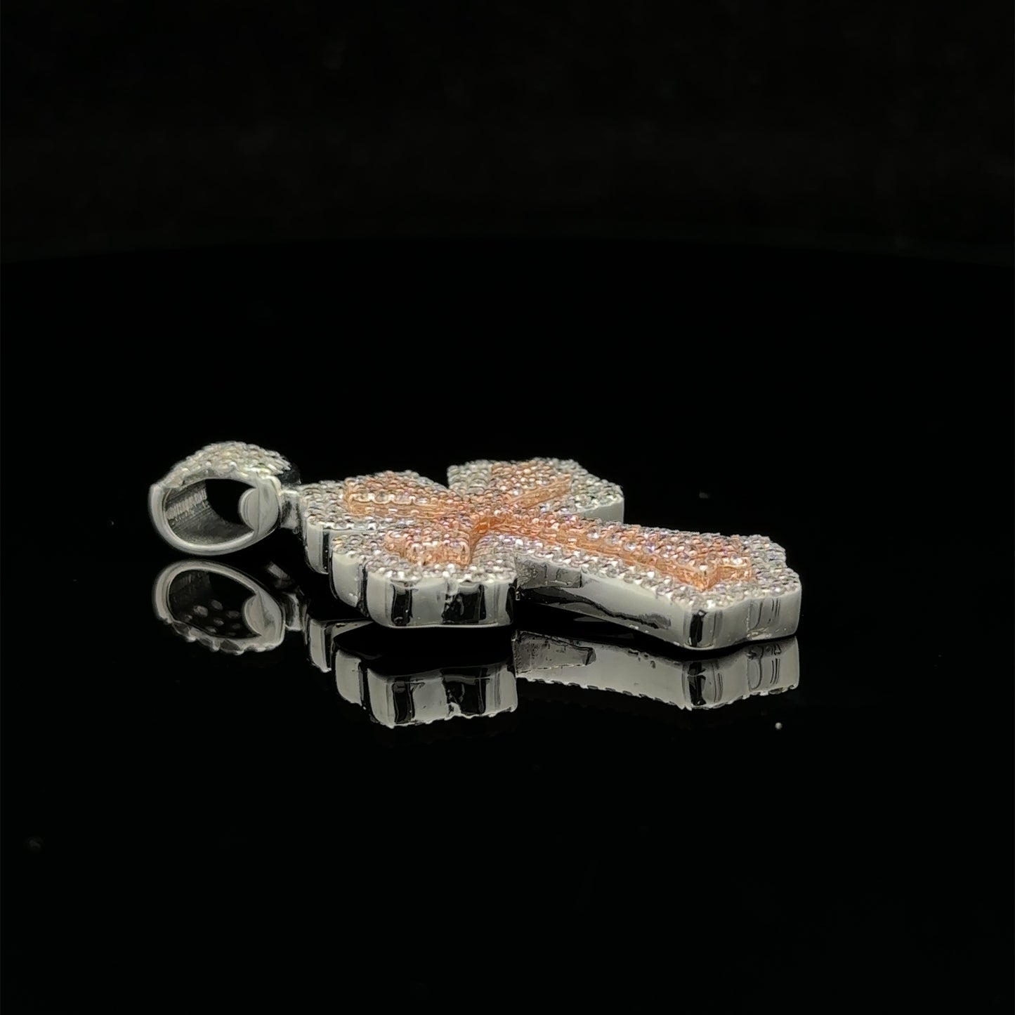 14k gold and diamond Cross Pendant and 10k gold Chain