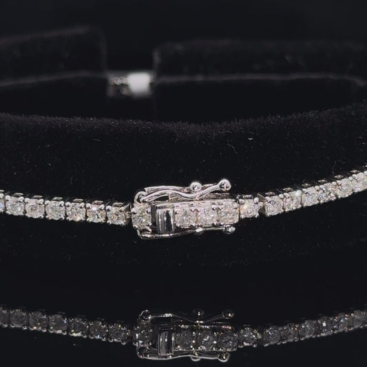 14k White gold and diamond Tennis Bracelet