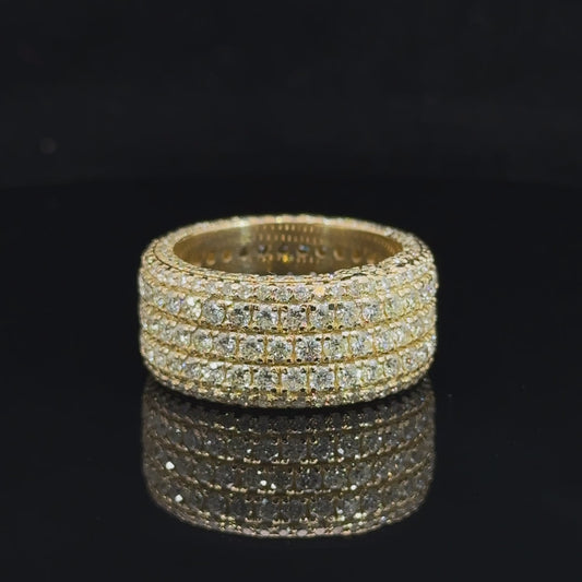 14k yellow gold and diamond Eternity Band