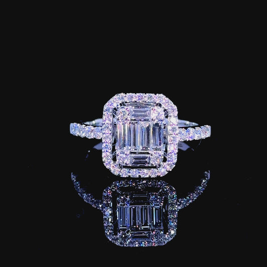 18k white gold and diamond  Ring