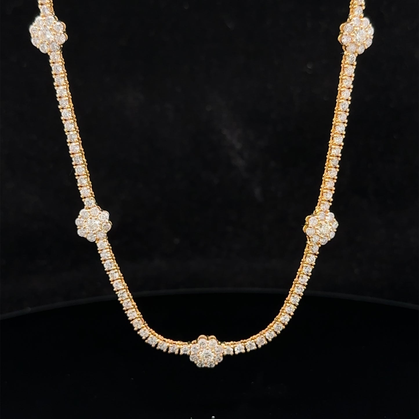 14k yellow gold and diamond Necklace