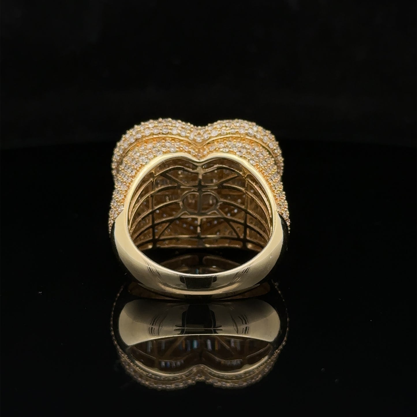 14k yellow gold and diamond Heart Ring